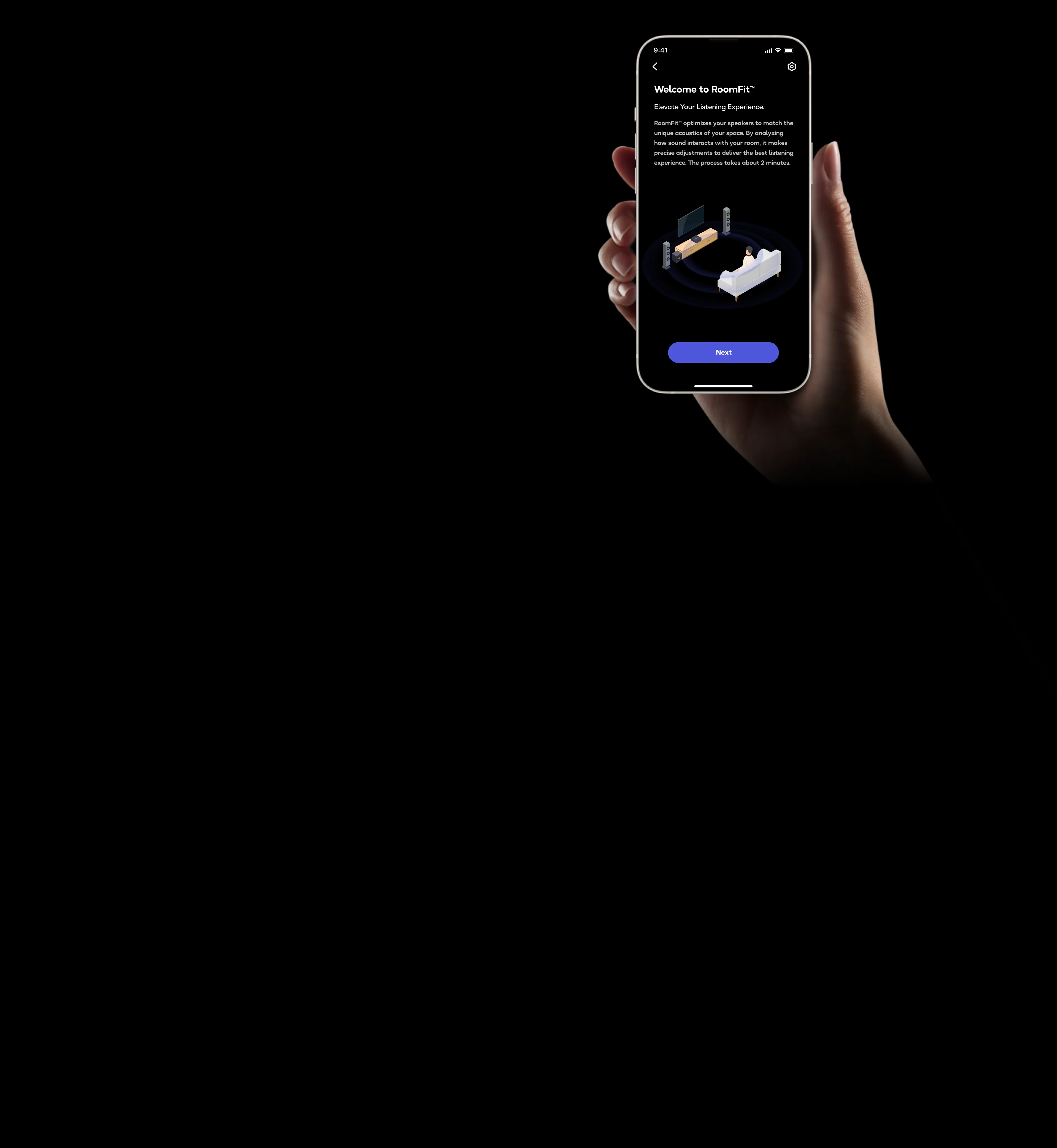 AI RoomFit auto calibration