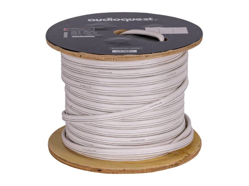 Audioquest 100 Meter Full-Range or Single-BiWire Cable In White - ROCKET 22-100M-WHITE