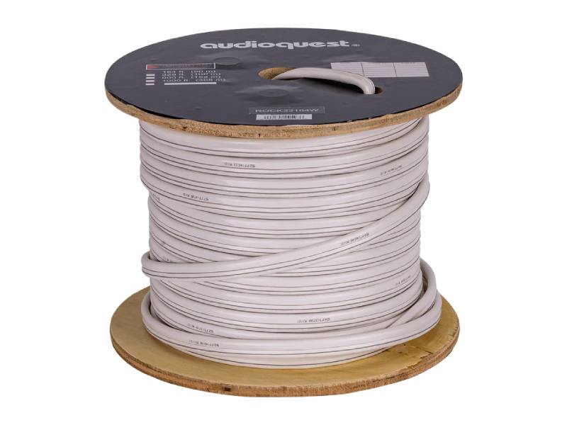 Audioquest 50 Meter Full-Range or Single-BiWire Cable In White - ROCKET 22-50M-WHITE