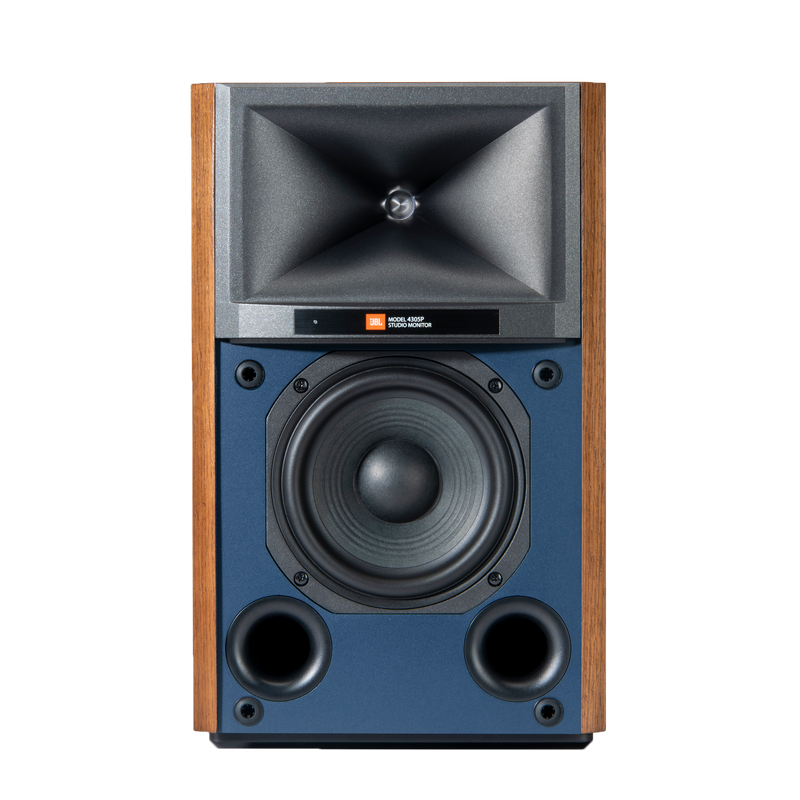 JBL Studio Monitor Powered Bookshelf LoudSpeaker System in Walnut - JBL4305PWALAM