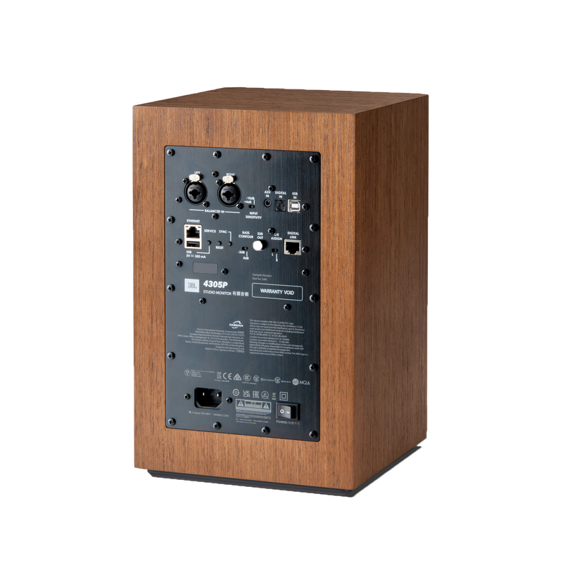 JBL Studio Monitor Powered Bookshelf LoudSpeaker System in Walnut - JBL4305PWALAM