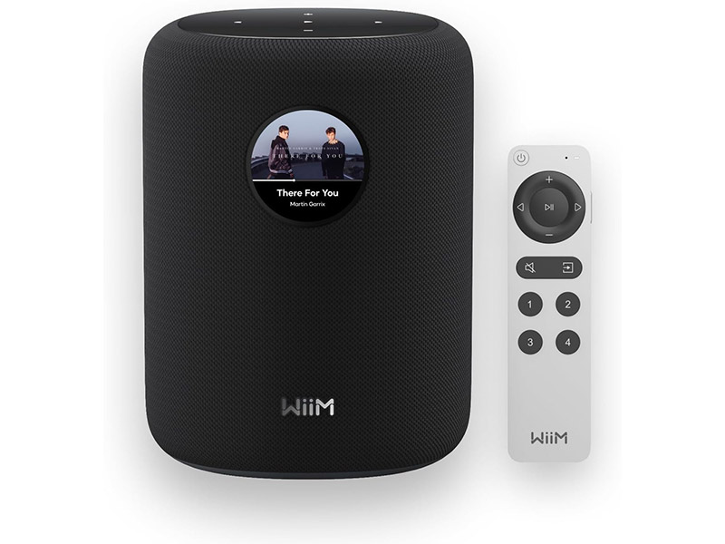 Wiim Sound 1.8" Round Touchscreen Smart AI RoomFit Speaker - WiiMSOUNDB