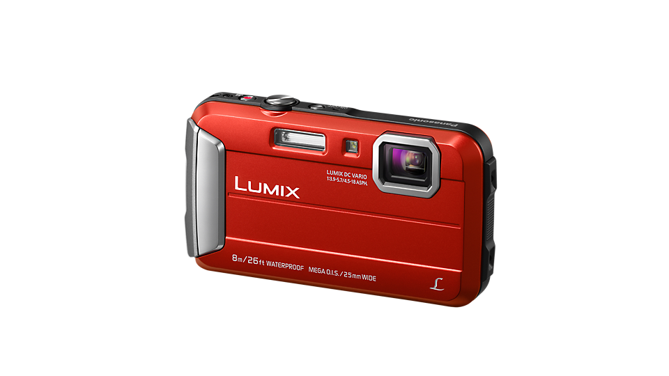 Panasonic DMCTS30R Casual Stylish Tough Camera in Red